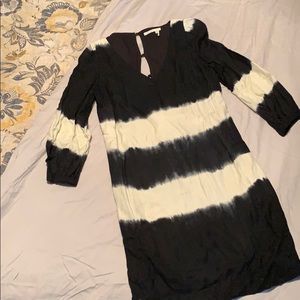 Black/ white tie dyed dress